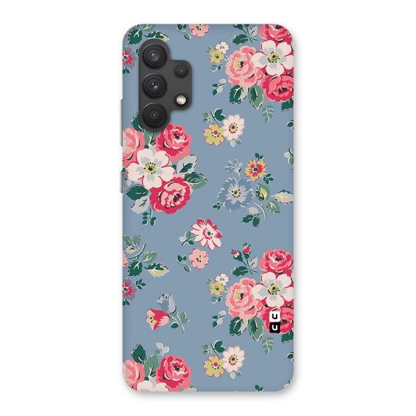 Vintage Flower Pattern Back Case for Galaxy A32