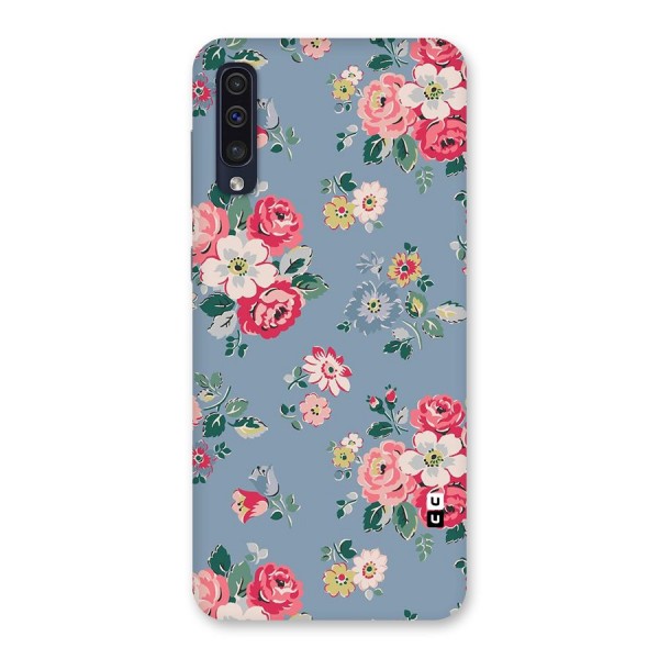 Vintage Flower Pattern Back Case for Galaxy A50