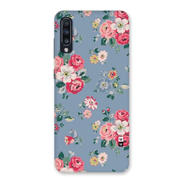 Vintage Flower Pattern Back Case for Galaxy A70