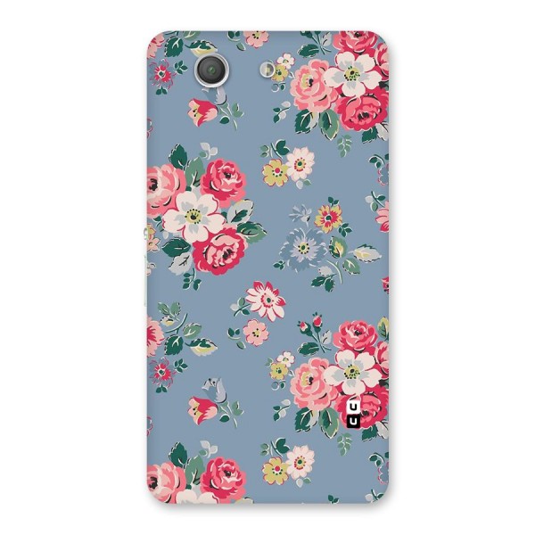 Vintage Flower Pattern Back Case for Xperia Z3 Compact