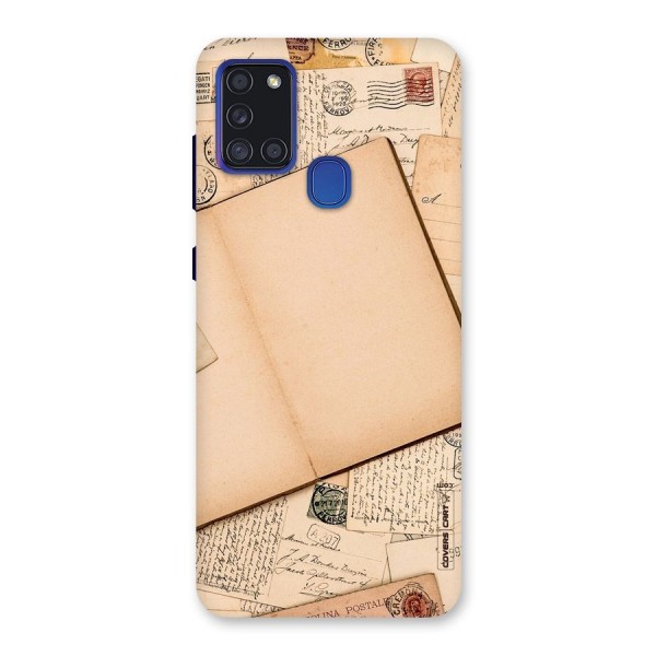 Vintage Journal Back Case for Galaxy A21s
