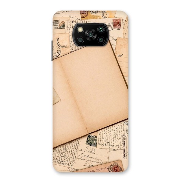 Vintage Journal Back Case for Poco X3