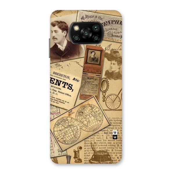 Vintage Memories Back Case for Poco X3