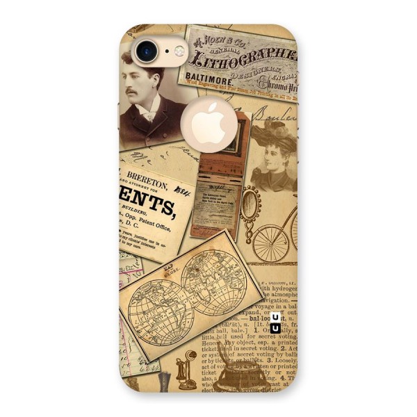 Vintage Memories Back Case for iPhone 7 Logo Cut