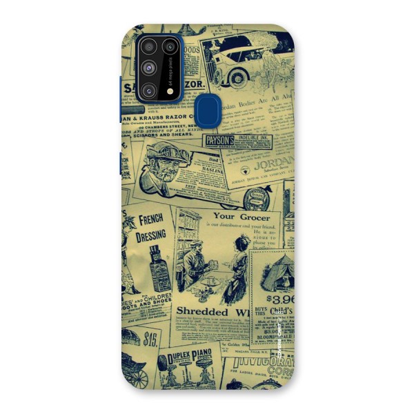 Vintage Newspaper Cutouts Back Case for Galaxy F41