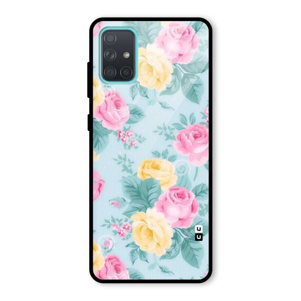 Vintage Pastels Glass Back Case for Galaxy A71