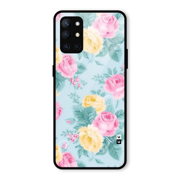 Vintage Pastels Glass Back Case for OnePlus 9R