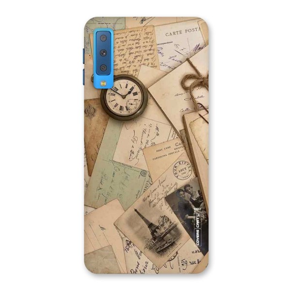 Vintage Postcards Back Case for Galaxy A7 (2018)