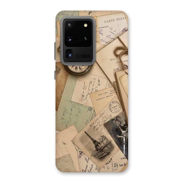 Vintage Postcards Back Case for Galaxy S20 Ultra
