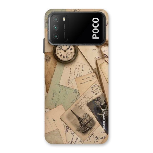 Vintage Postcards Back Case for Poco M3