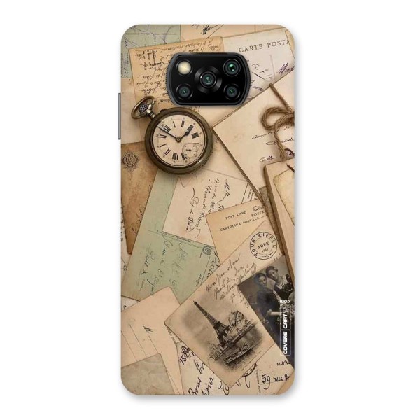 Vintage Postcards Back Case for Poco X3