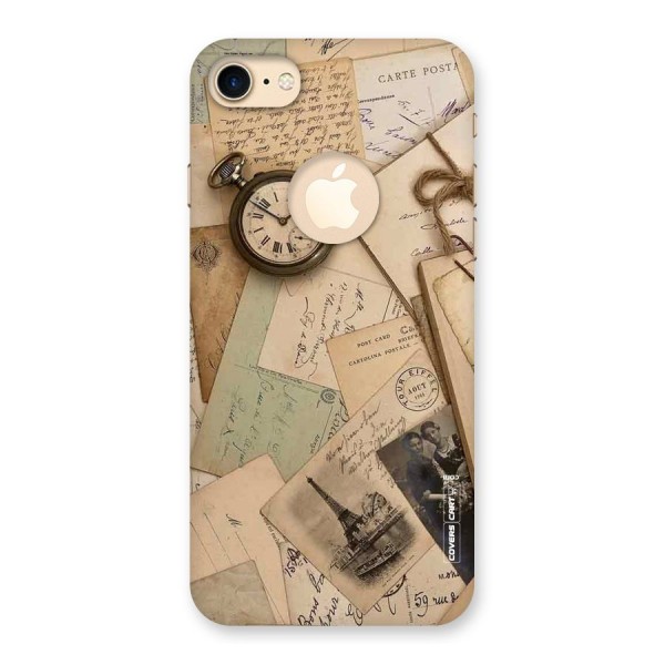 Vintage Postcards Back Case for iPhone 7 Logo Cut