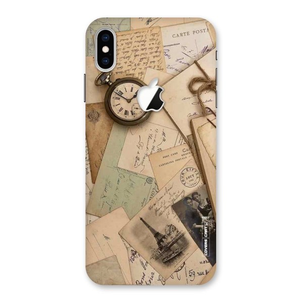 Vintage Postcards Back Case for iPhone XS Max Apple Cut