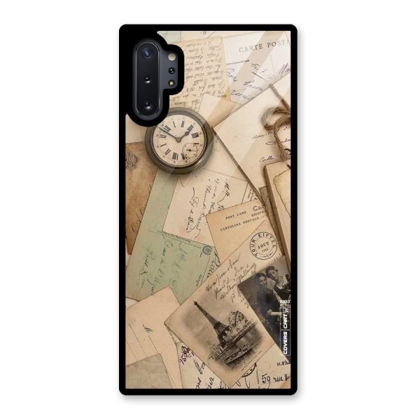 Vintage Postcards Glass Back Case for Galaxy Note 10 Plus