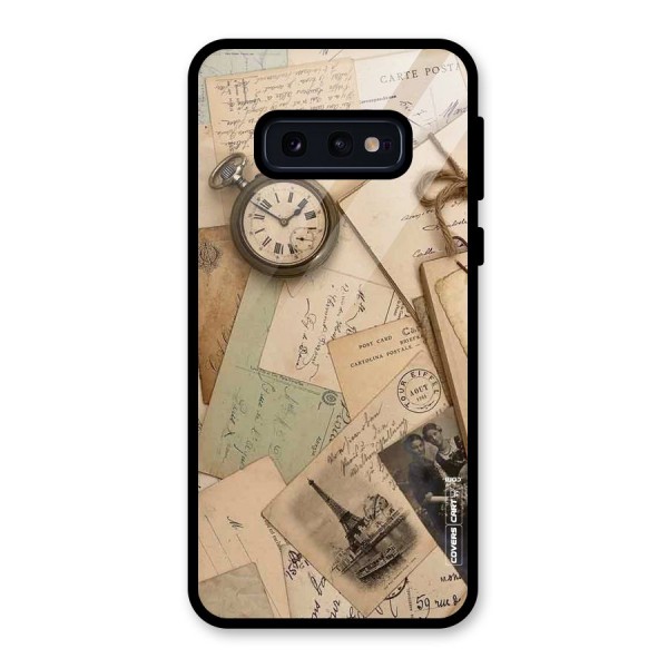 Vintage Postcards Glass Back Case for Galaxy S10e