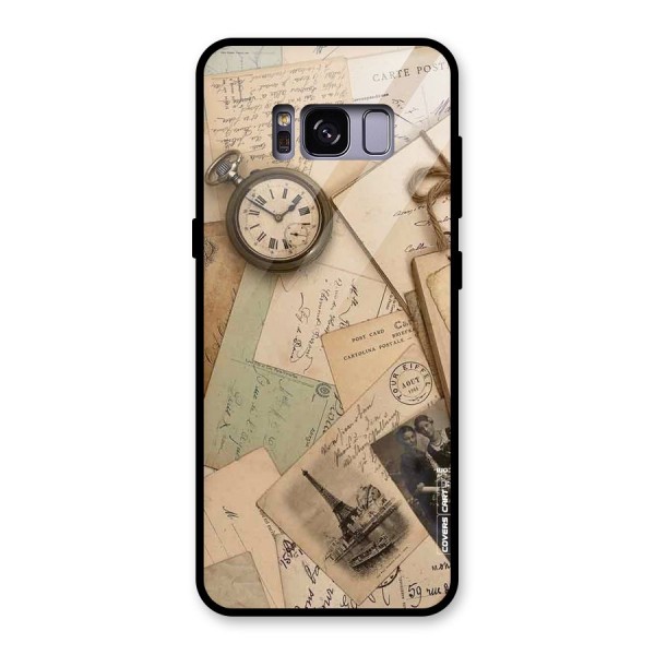 Vintage Postcards Glass Back Case for Galaxy S8