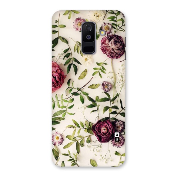 Vintage Rust Floral Back Case for Galaxy A6 Plus