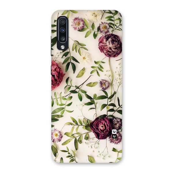 Vintage Rust Floral Back Case for Galaxy A70