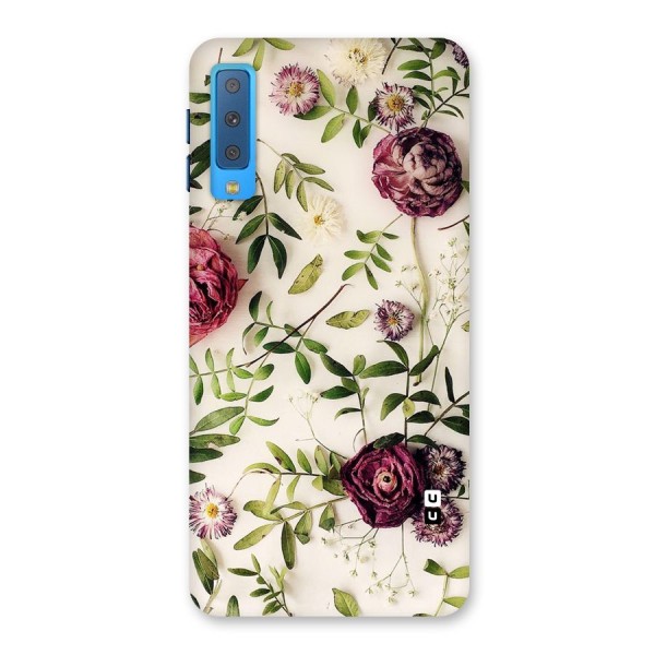 Vintage Rust Floral Back Case for Galaxy A7 (2018)