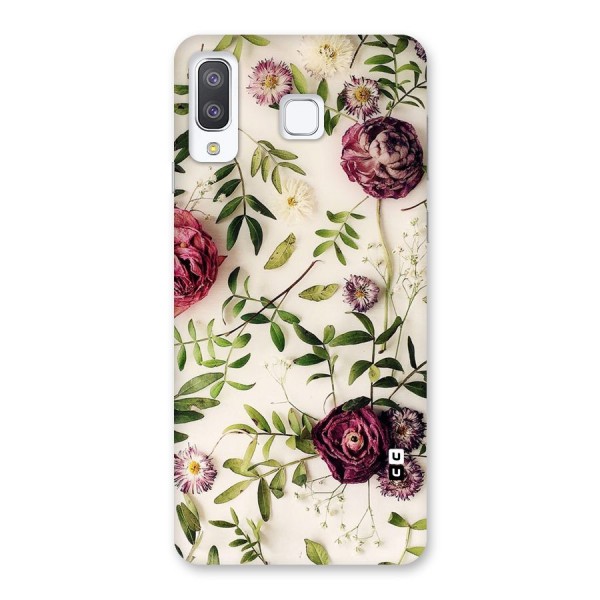 Vintage Rust Floral Back Case for Galaxy A8 Star