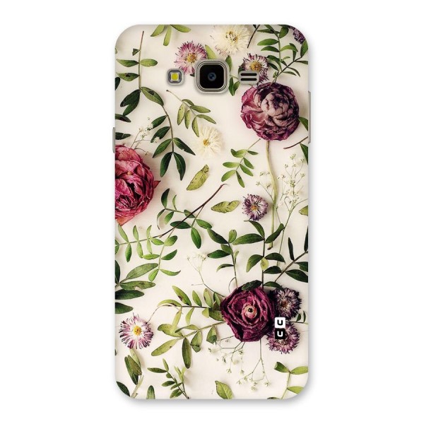 Vintage Rust Floral Back Case for Galaxy J7 Nxt