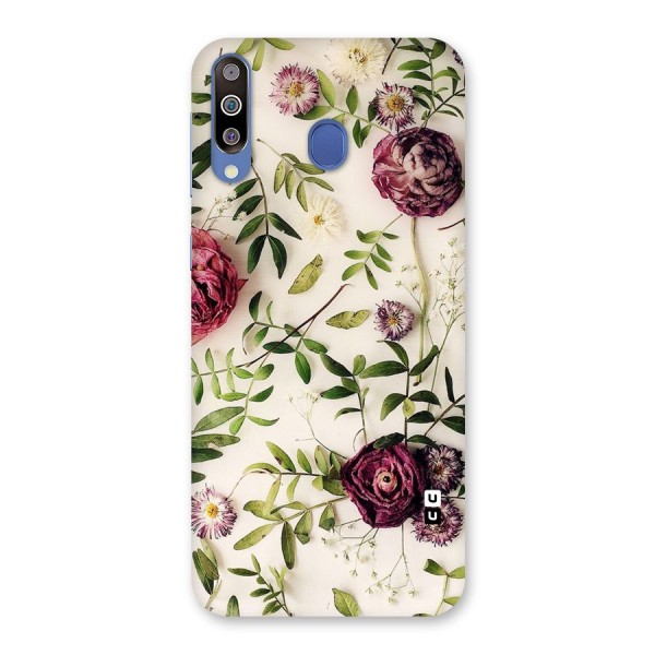 Vintage Rust Floral Back Case for Galaxy M30