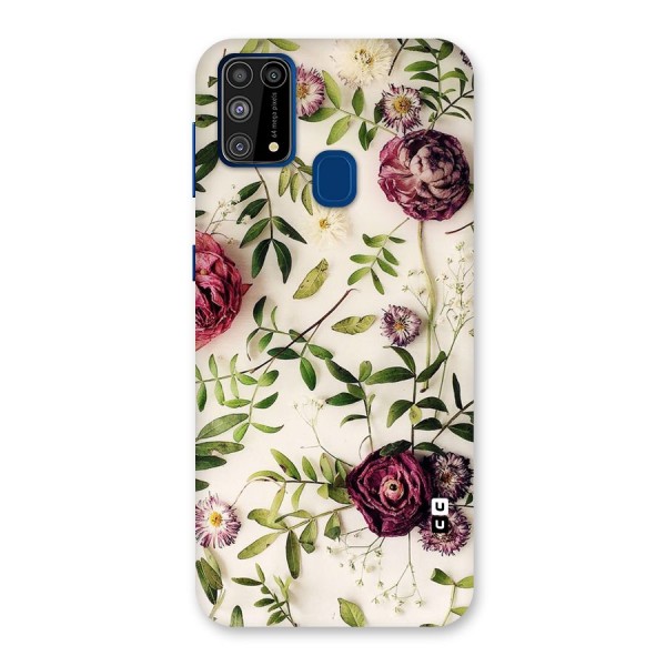 Vintage Rust Floral Back Case for Galaxy M31