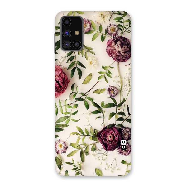 Vintage Rust Floral Back Case for Galaxy M31s