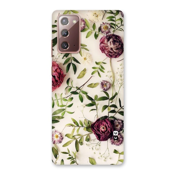 Vintage Rust Floral Back Case for Galaxy Note 20