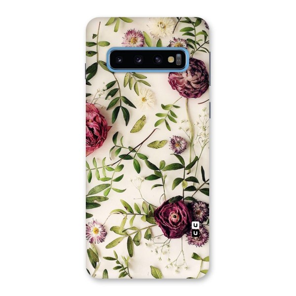 Vintage Rust Floral Back Case for Galaxy S10