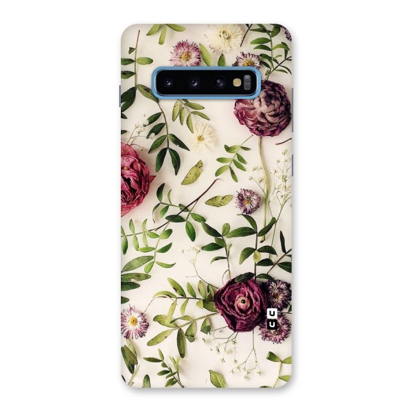 Vintage Rust Floral Back Case for Galaxy S10 Plus