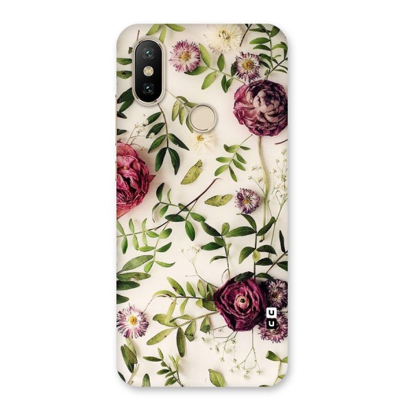 Vintage Rust Floral Back Case for Mi A2