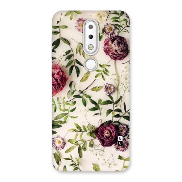 Vintage Rust Floral Back Case for Nokia 6.1 Plus