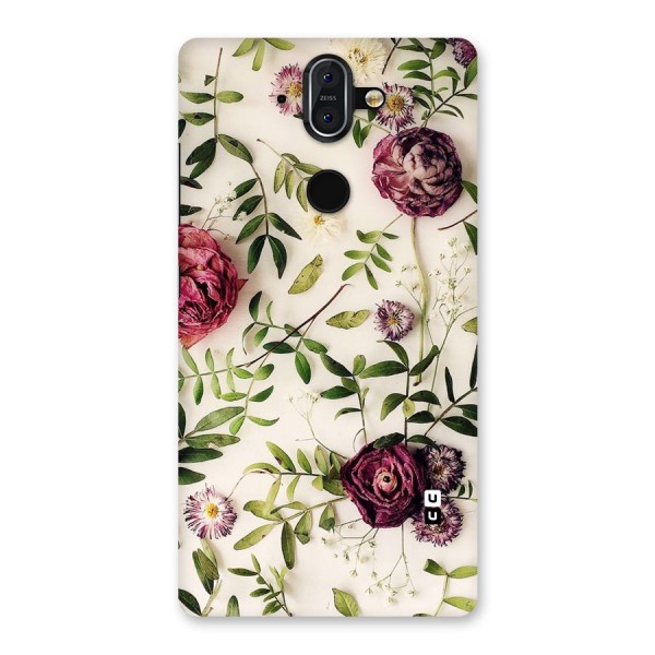 Vintage Rust Floral Back Case for Nokia 8 Sirocco