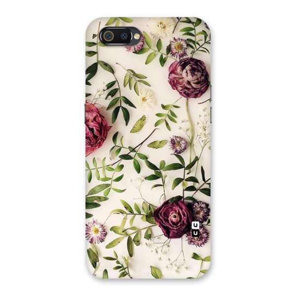 Vintage Rust Floral Back Case for Realme C2