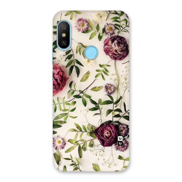 Vintage Rust Floral Back Case for Redmi 6 Pro