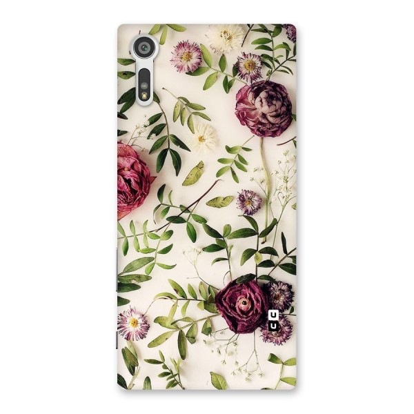 Vintage Rust Floral Back Case for Xperia XZ