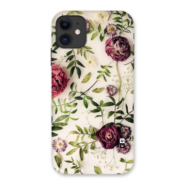 Vintage Rust Floral Back Case for iPhone 11