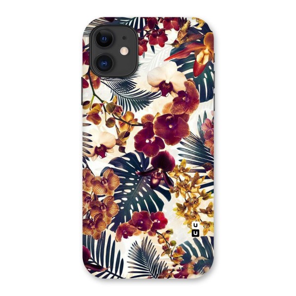 Vintage Rustic Flowers Back Case for iPhone 11