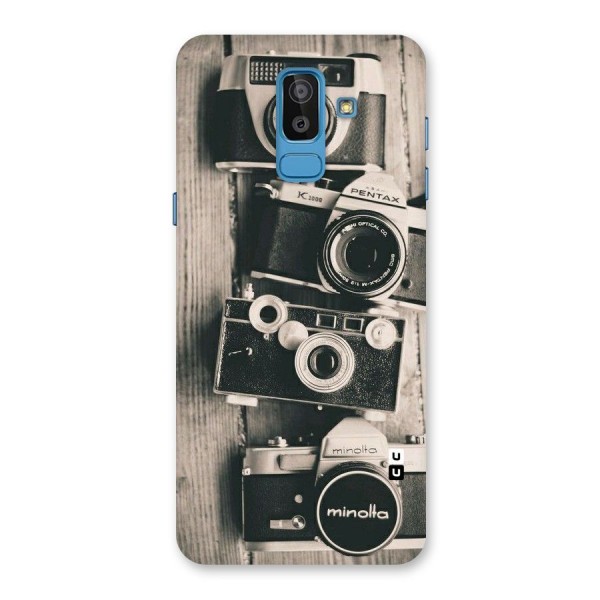 Vintage Style Shutter Back Case for Galaxy J8