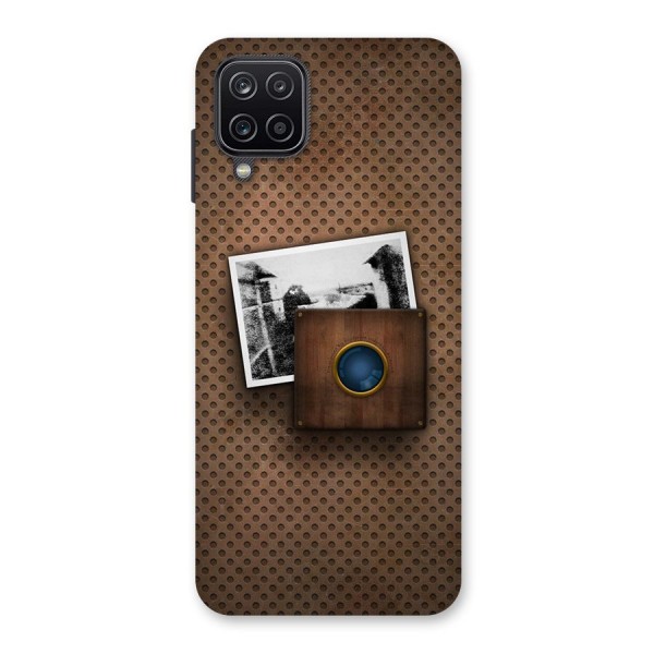 Vintage Wood Camera Back Case for Galaxy A12