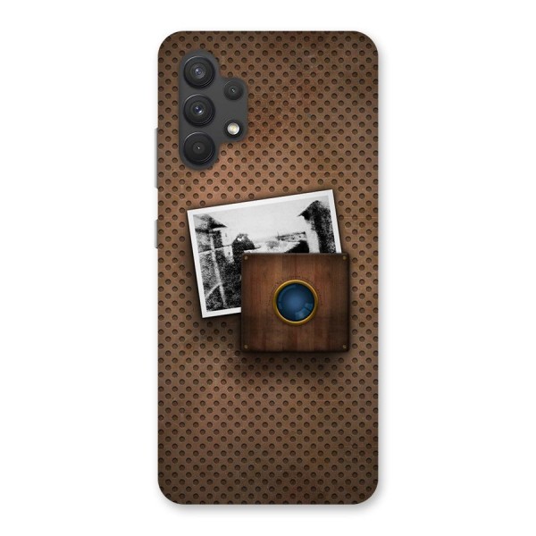 Vintage Wood Camera Back Case for Galaxy A32
