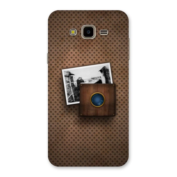 Vintage Wood Camera Back Case for Galaxy J7 Nxt