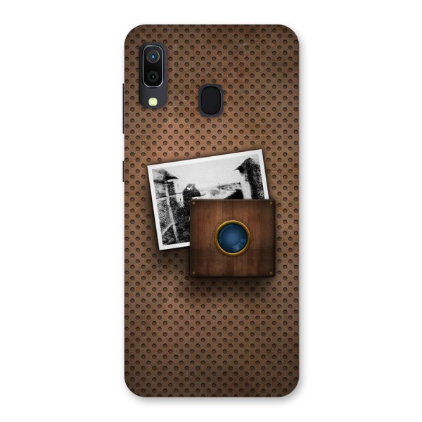 Vintage Wood Camera Back Case for Galaxy M10s