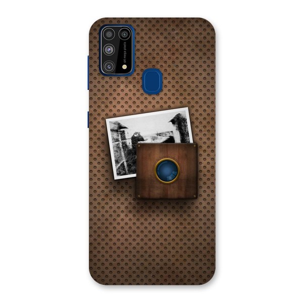 Vintage Wood Camera Back Case for Galaxy M31