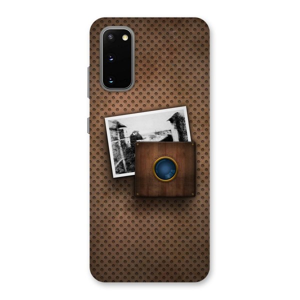 Vintage Wood Camera Back Case for Galaxy S20
