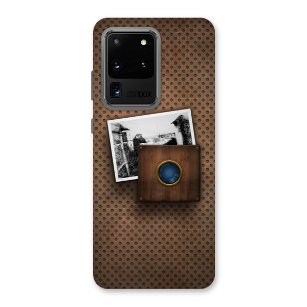 Vintage Wood Camera Back Case for Galaxy S20 Ultra