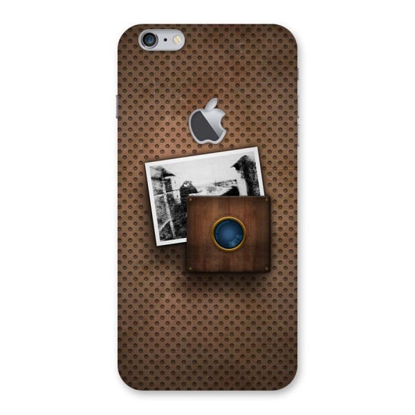 Vintage Wood Camera Back Case for iPhone 6 Plus 6S Plus Logo Cut
