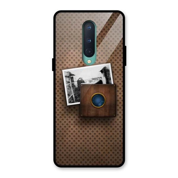 Vintage Wood Camera Glass Back Case for OnePlus 8
