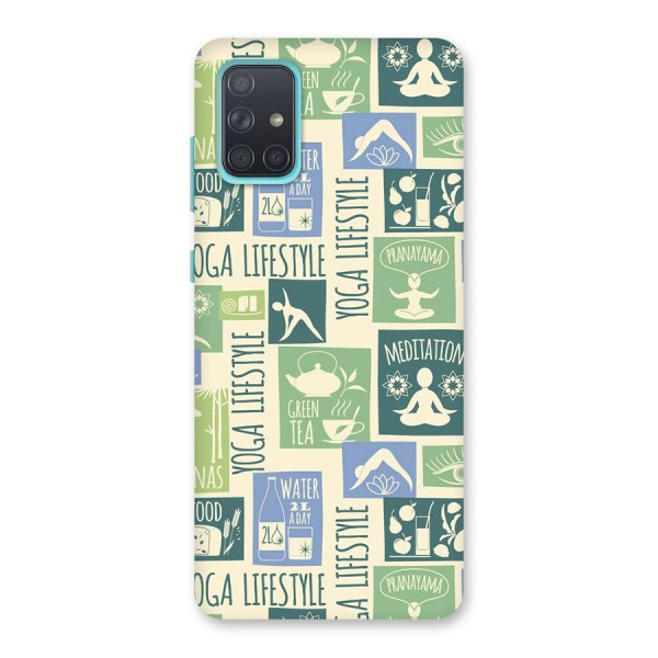 Vintage Yoga Lifestyle Back Case for Galaxy A71